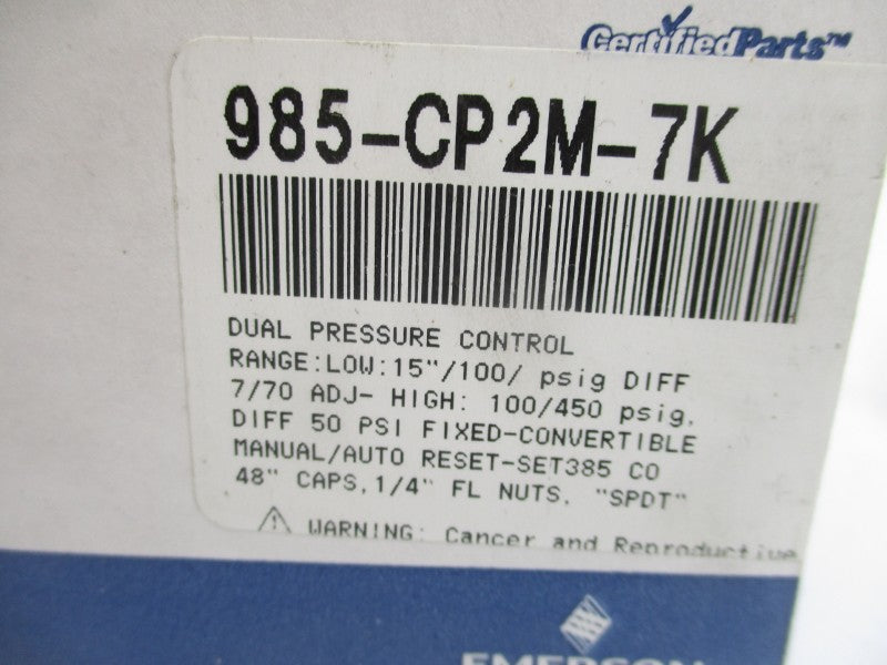 COPELAND 985-CP2M-7K 115-230VAC 90-450PSI NSMP