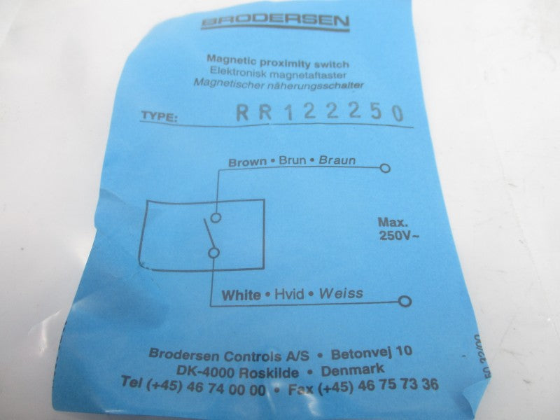 BRODERSEN RR122250 250V NSMP