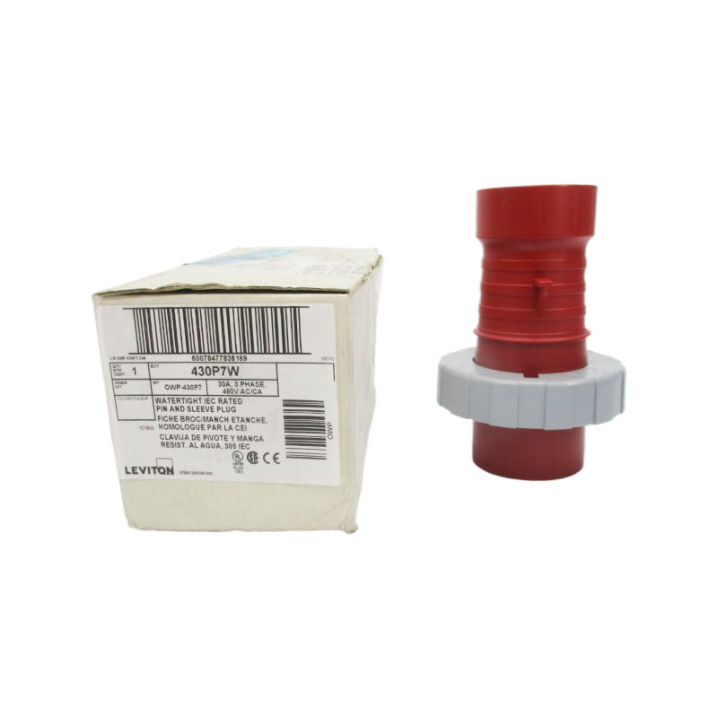 LEVITON 430P7W 480VAC 30A (AS PICTURED) NSMP