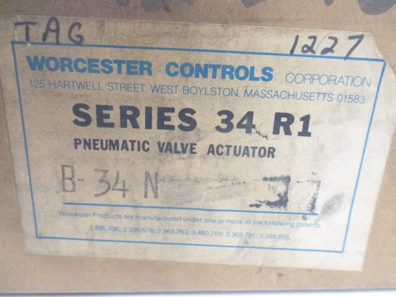 WORCHESTER CONTROLS B-34N 125PSI NSMP