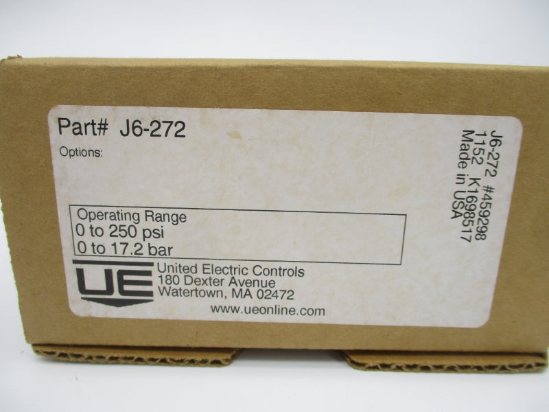 UNITED ELECTRIC J6-272 480VAC 15A 0-250PSI NSMP