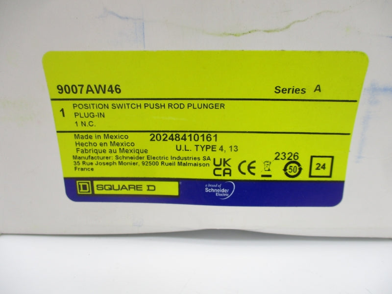 SQUARE D 9007AW46 SER. A 600VAC 5A NSMP