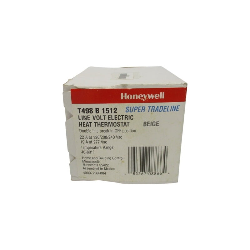 HONEYWELL T498B1512 277VAC 19A 40-80'F NSFS
