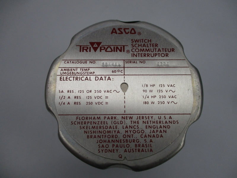 ASCO SB11AK 125/250VAC 5A NSMP