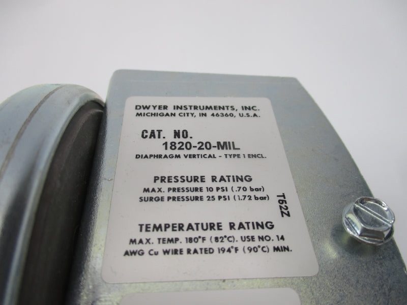 DWYER 1820-20-MIL 10PSI (AS PICTURED) NSMP
