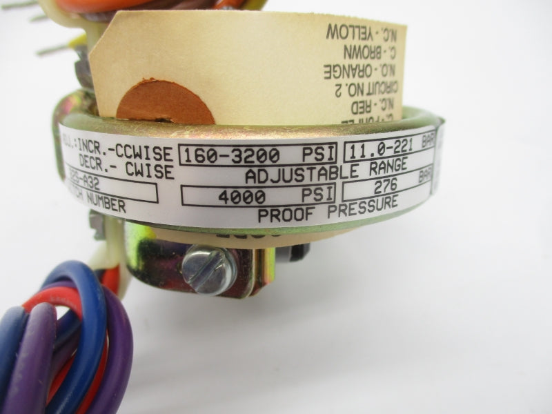 BARKSDALE B2S-A32 480VAC 3A 160-3200PSI NSMP