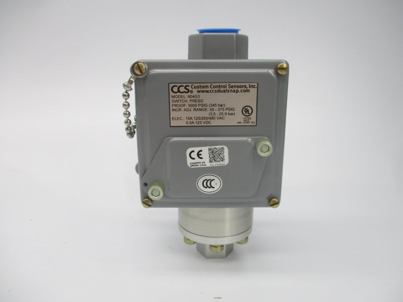 CUSTOM CONTROLS 604G3 125-480VAC 15A 50-375PSI NSMP