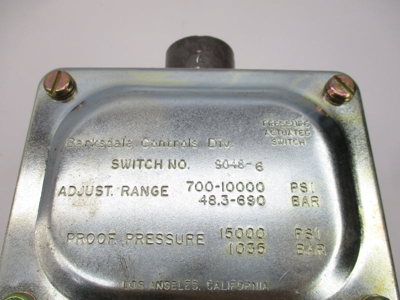 BARKSDALE 9048-6 600VAC 2A 700-10000PSI NSMP