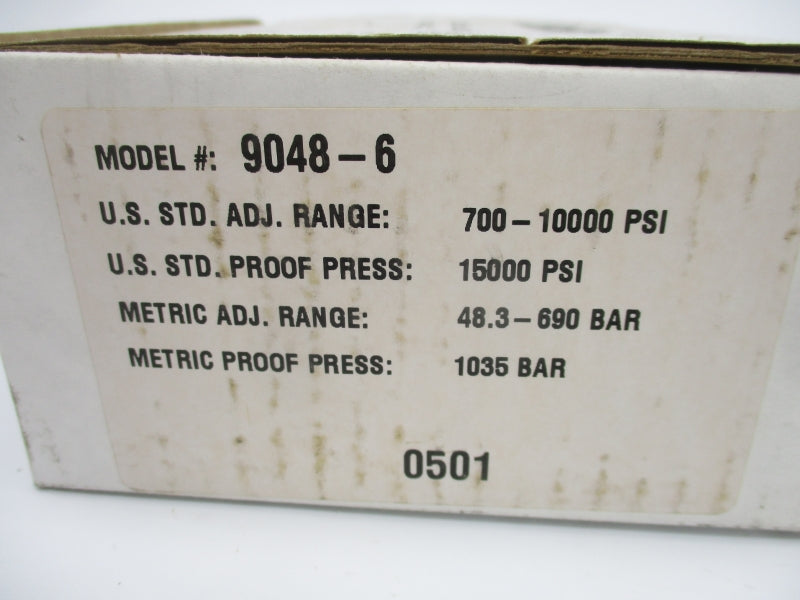 BARKSDALE 9048-6 600VAC 2A 700-10000PSI NSMP