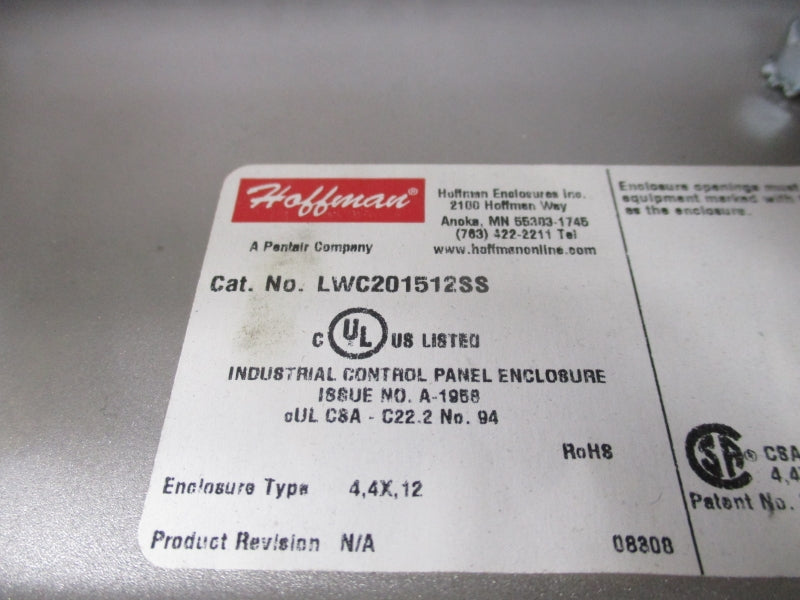 HOFFMAN LWC201512SS NSNP