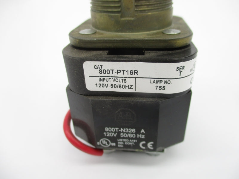 ALLEN BRADLEY 800T-PT16R SER. T 120V (AS PICTURED) NSNP