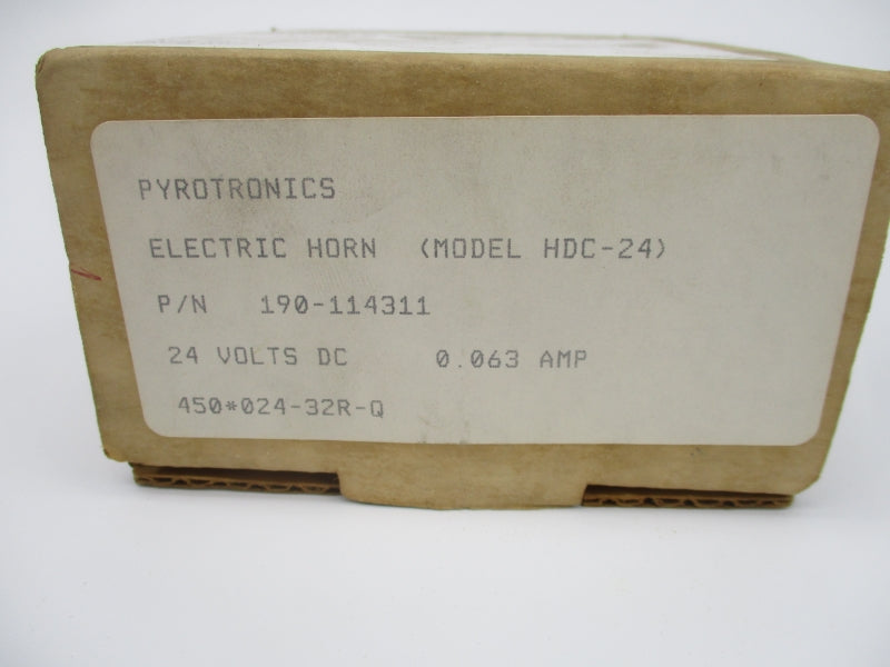 PYROTRONICS 190-114311 HDC-24 SER. B3 18-31.2V 0.063A NSMP