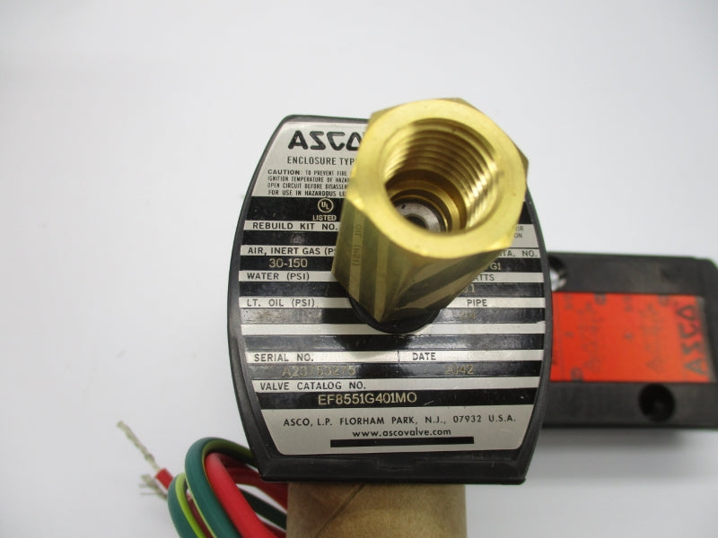 ASCO EF8551G401MO 110/120V 30-150PSI 1/4" NSMP
