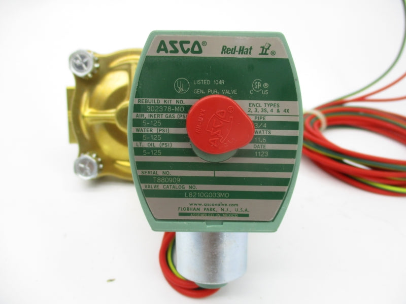 ASCO L8210G003MO 48VDC 5-125PSI 3/4" NSMP