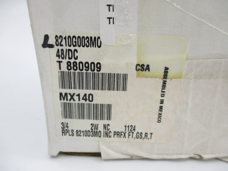 ASCO L8210G003MO 48VDC 5-125PSI 3/4" NSMP