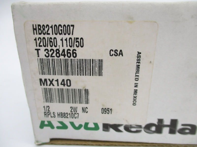 ASCO HB8210G007 110/120V 5-300PSI 1/2" NSMP