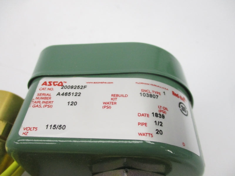 ASCO 2009252F 115V 120PSI 1/2" NSMP