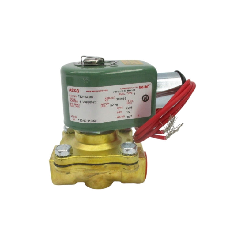 ASCO T8210A107 110/120V 5-175PSI 1/2" NSNP
