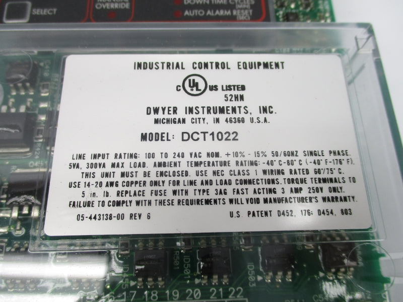 DWYER DCT1022 100-240VAC