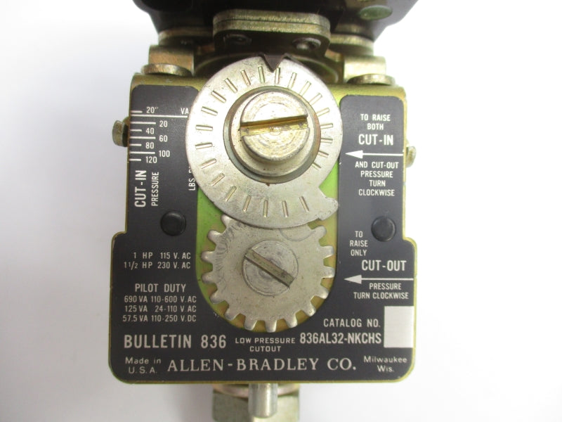 ALLEN BRADLEY 836AL32-NKCHS 600VAC -20-120PSI NSNP