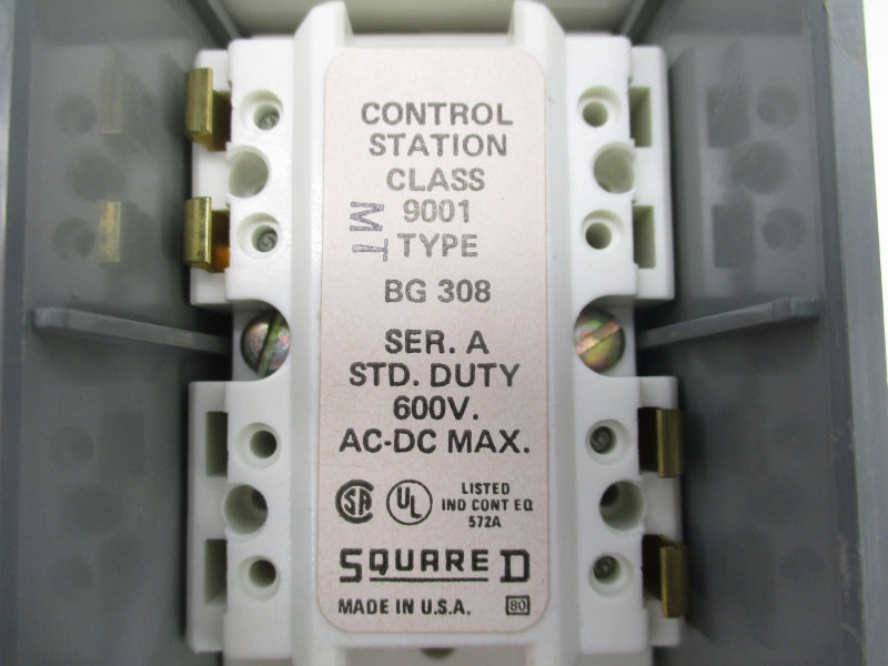SQUARE D 9001BG-308 SER. A 600VAC/DC NSNP