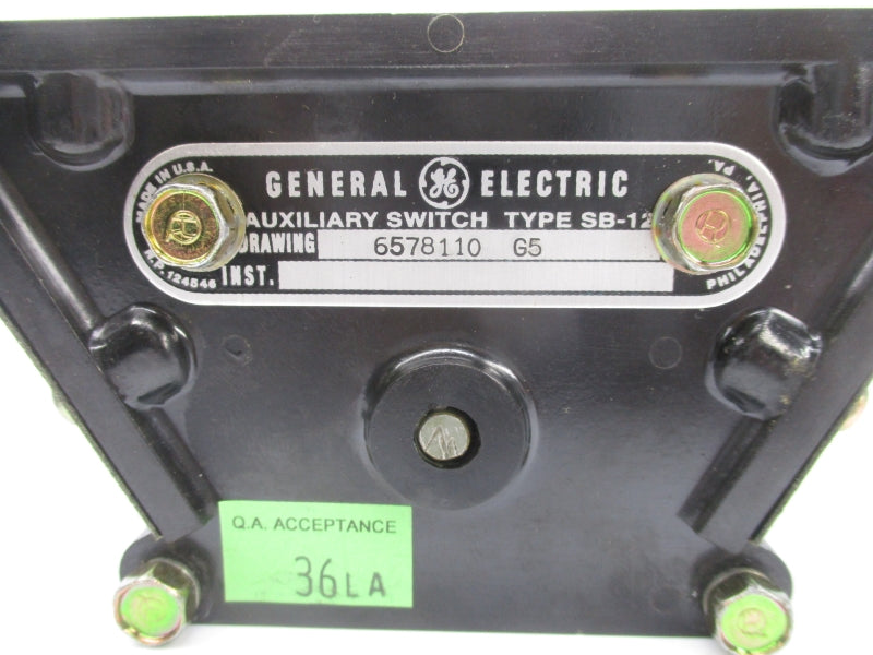 GENERAL ELECTRIC SB-12 6578110 G5 NSNP
