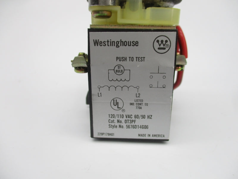 WESTINGHOUSE OT3PF 5676D14G06 110/120VAC NSNP