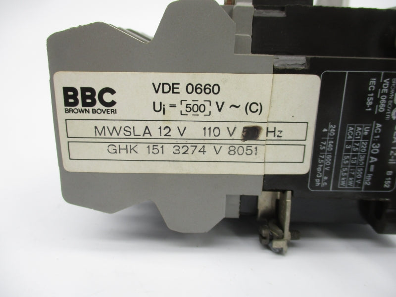 BBC MWSLA12V GHK1513274V8051 110V NSNP