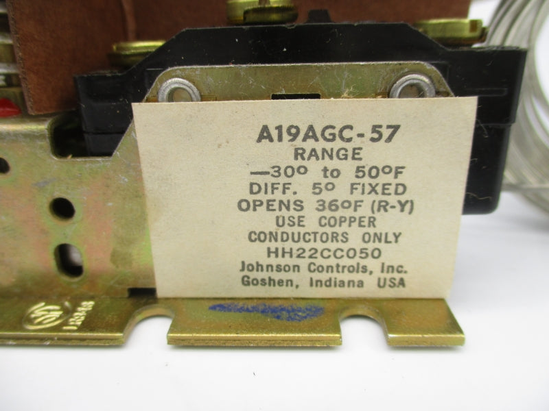 JOHNSON CONTROLS A19AGC-57 -30-50'F NSNP