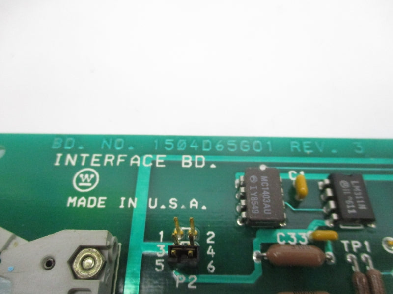 WESTINGHOUSE 1504D66G02 REV. 17 UNMP