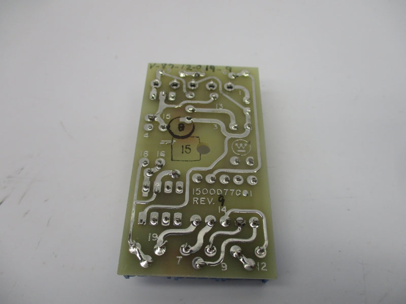 WESTINGHOUSE 1500D77G01 REV. 9 UNMP