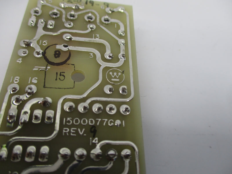 WESTINGHOUSE 1500D77G01 REV. 9 UNMP