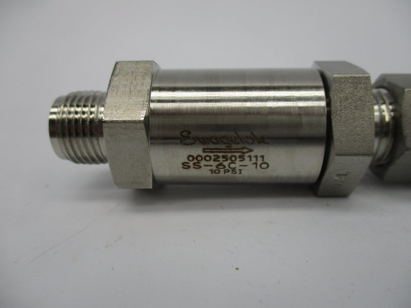 SWAGELOK SS-6C-10 0002505111 10PSI NSNP