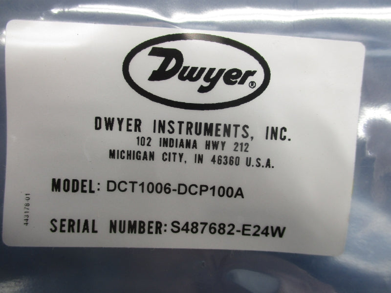 DWYER DCT1006-DCP100A 100-240VAC 10PSI NSMP
