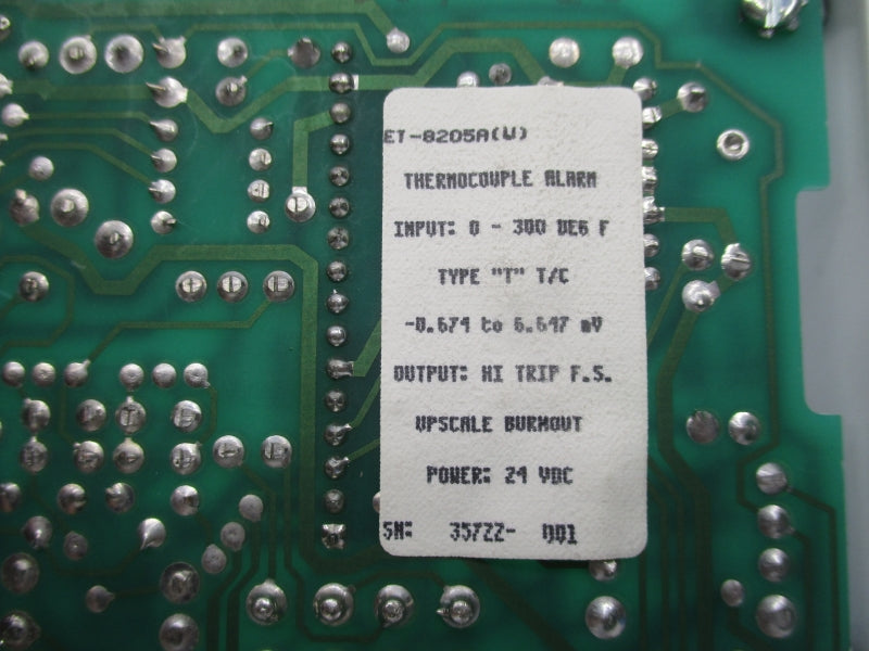 ROCHESTER INSTRUMENT ET-8205A(U) 24VDC 0-300'F NSNP