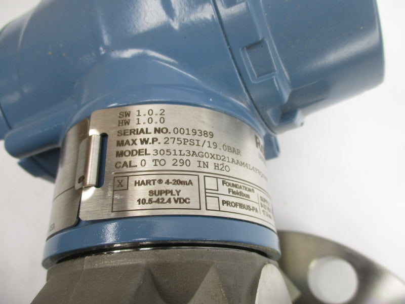 ROSEMOUNT 3051L3AG0XD21AAM4L4F8Q4HR7 10.5-42.4VDC 275PSI NSMP