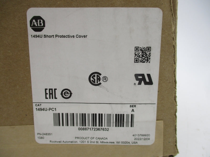 ALLEN BRADLEY 1494U-PC1 SER. A NSFS