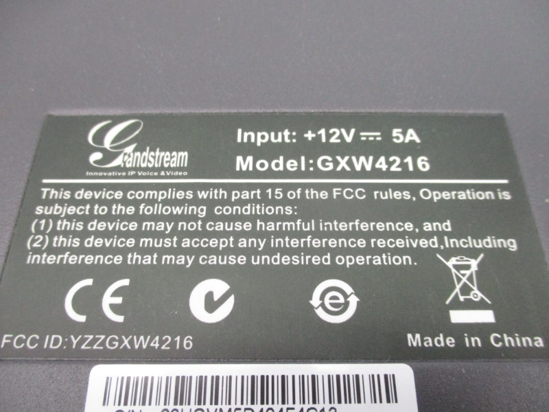 GRANDSTREAM GXW4216 100-240V 1.3A NSNP