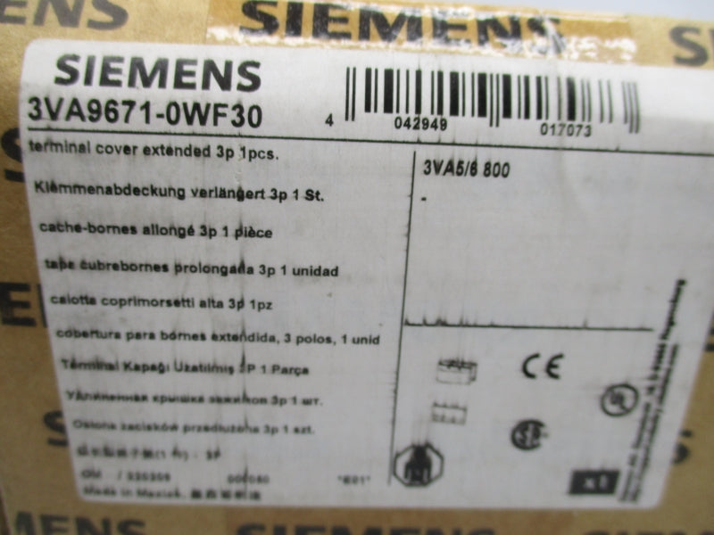 SIEMENS 3VA9671-0WF30 NSMP