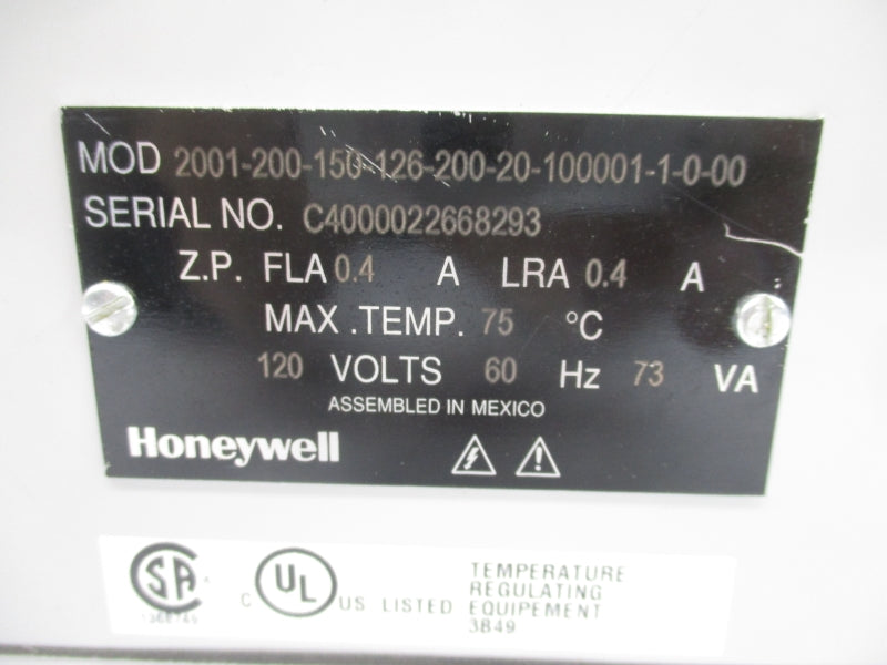 HONEYWELL 2001-200-150-126-200-20-100001-1-0-00 120V 0.4A NSMP