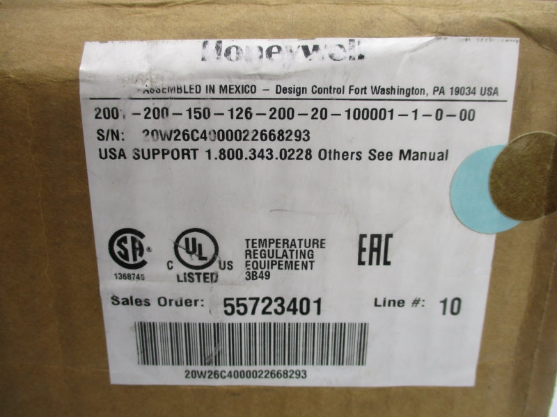HONEYWELL 2001-200-150-126-200-20-100001-1-0-00 120V 0.4A NSMP
