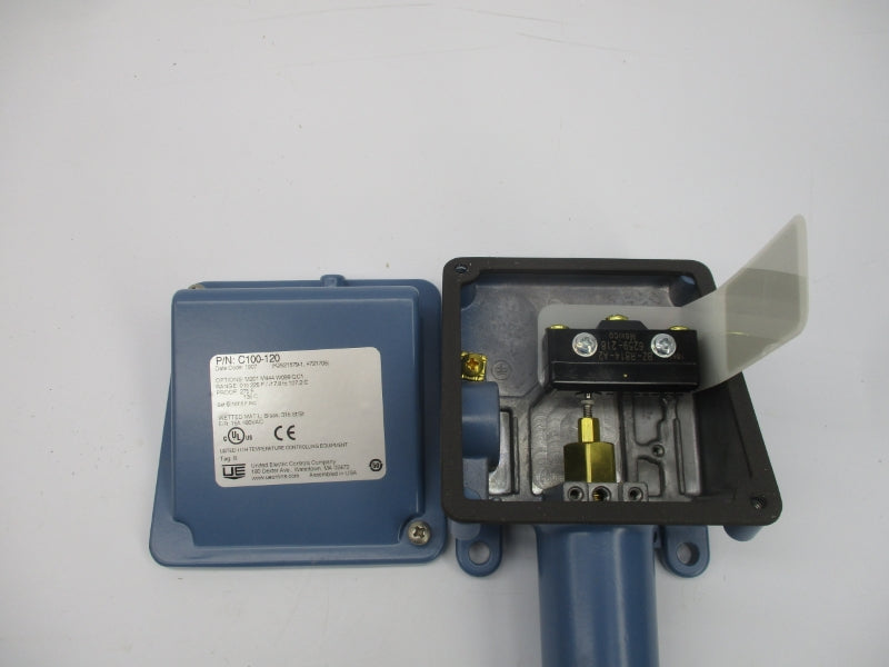 UNITED ELECTRIC C100-120 M201M444W099QC1 480VAC 15A 0-225'F NSMP