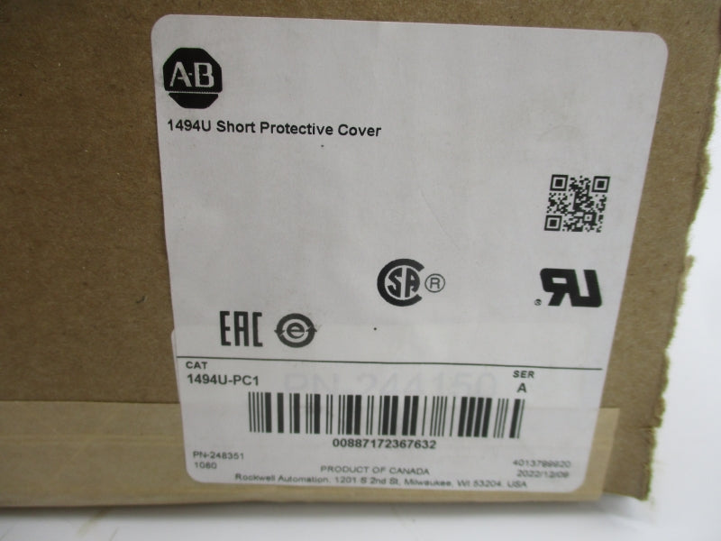 ALLEN BRADLEY 1494U-PC1 SER. A NSFS