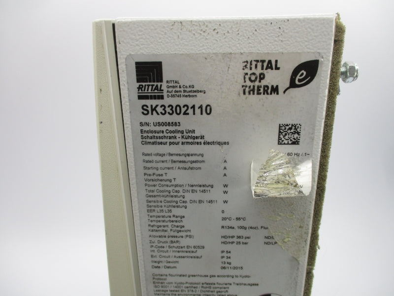 RITTAL SK3302110 115V 3.3A (AS PICTURED) NSNP