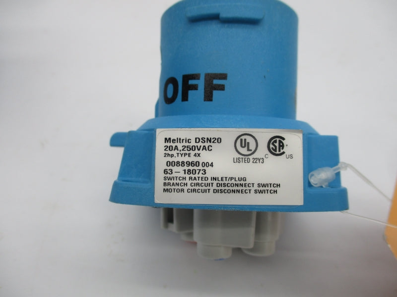 MELTRIC 63-18073 250VAC 20A NSMP