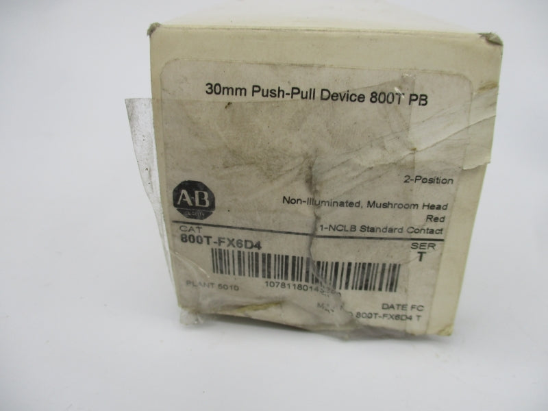 ALLEN BRADLEY 800T-FX6D4 SER. T 600V (WH) NSMP