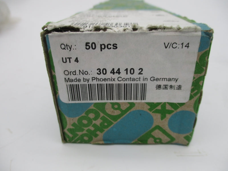 PHOENIX CONTACT UT4 3044102 600V 30A (PKG OF 50) NSMP