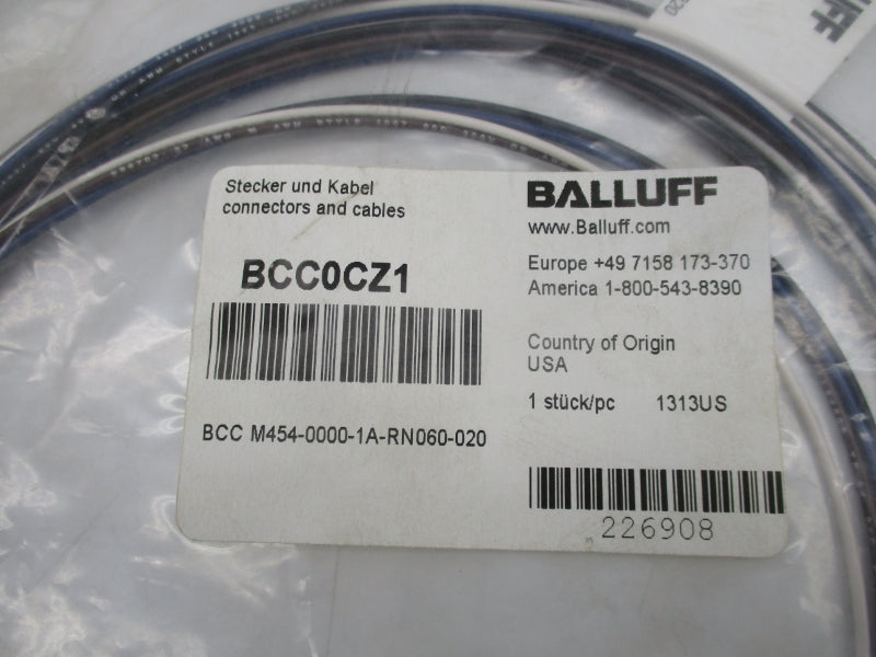 BALLUFF BCC0CZ1 BCC M454-0000-1A-RN060-020 300V 4A NSMP