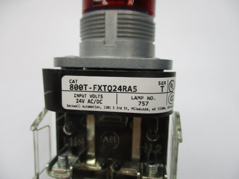 ALLEN BRADLEY 800T-FXTQ24RA5 SER. T 24VAC/DC (WH) NSMP