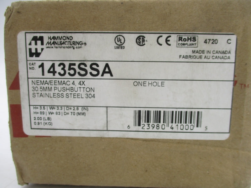HAMMOND MANUFACTURING 1435SSA NSMP